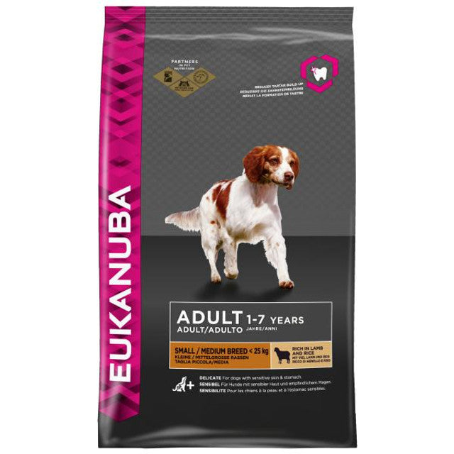 Eukanuba Adult Small/Medium Breed Lamb & Rice 12kg