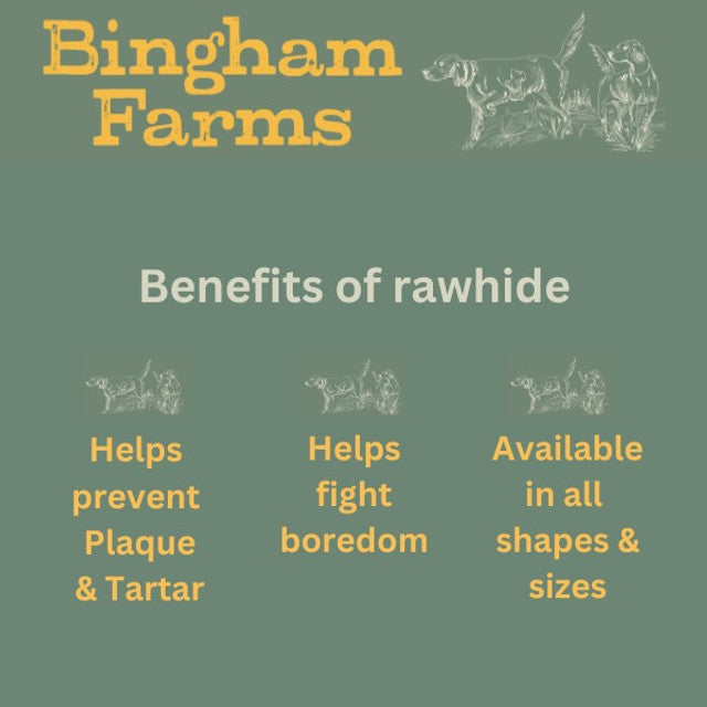 Bingham Farms Chicken Wrapped Rawhide Knot Bone Sml 6pk 90g Case of 10