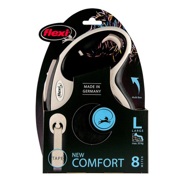 Flexi New Comfort L Tape 8m Black