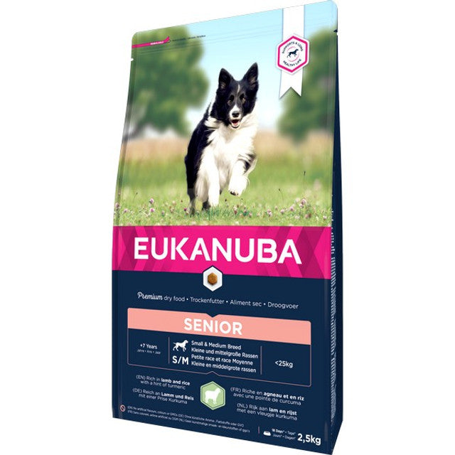 Eukanuba Senior Small/Medium Breed Lamb & Rice 2.5kg