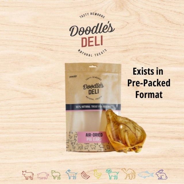 Doodles Deli Air Dried Pigs Ears 1kg