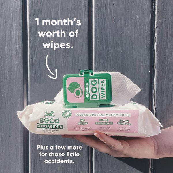 Dog Beco Bamboo Wipes Coconut Scented