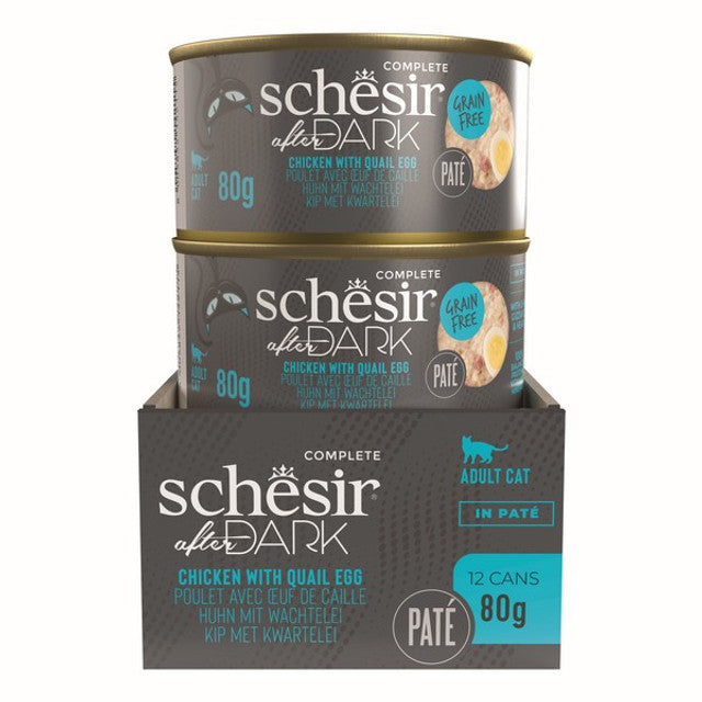 Schesir After Dark Pate Adult Cat Chicken & Egg 80g
