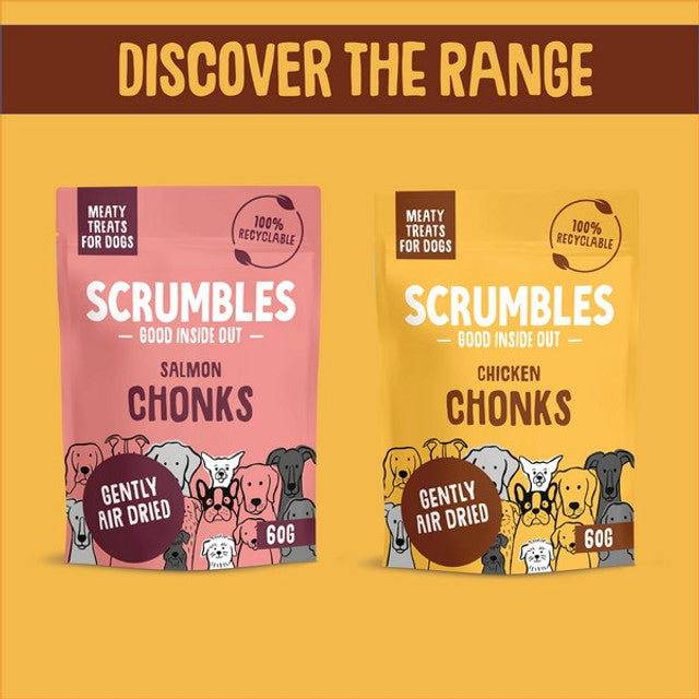 Scrumbles Chicken Chonks Meaty Treats 60g Case of 12