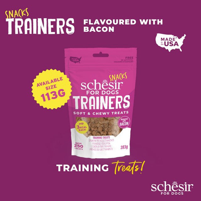 Schesir Dog Snack Training Bacon 283g