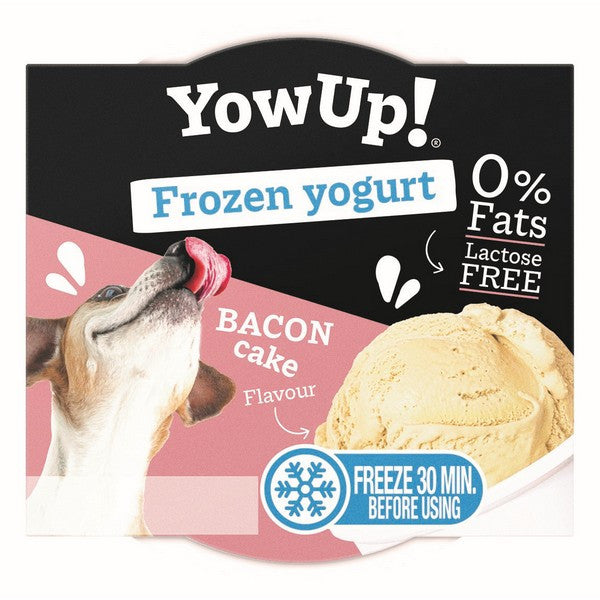 YowUp Ice Cream Yogurt Bacon Cake 110g Premium Dog Treats, Creamy Frozen Yogurt for Dogs
