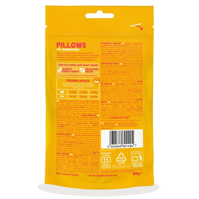 Edgard & Cooper Cat Pillows Turkey Flavour 60g