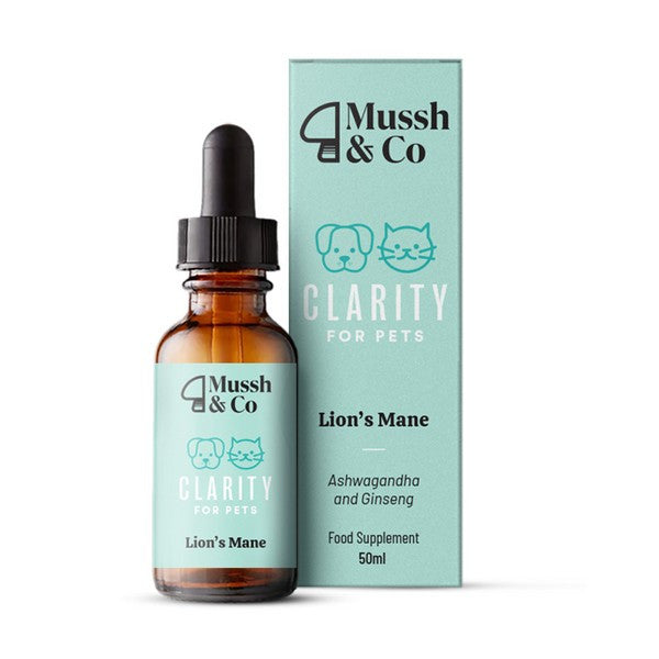 Hemp Heros Mussh & Co Lions Mane Mushroom Drops 50ml Brain Clarity & Focus Supplement