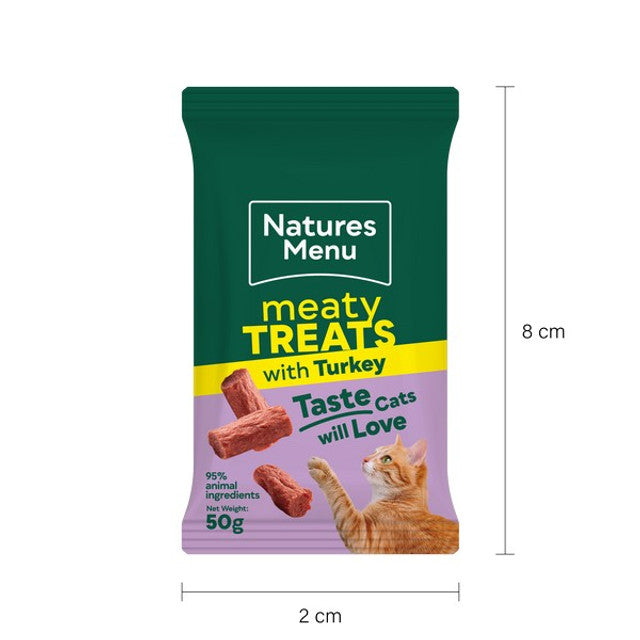 Natures Menu Cat Meaty Treats Turkey 50g