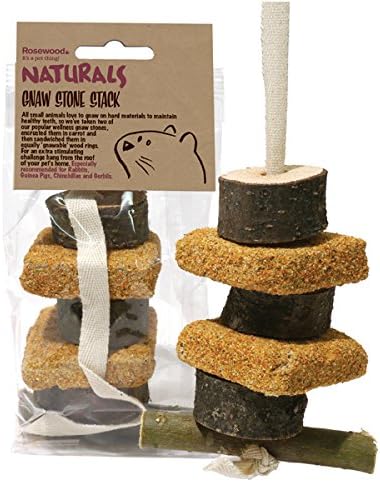 Rosewood Gnaw Stone Stack Chew Toy for Small Animals, Case of 6
