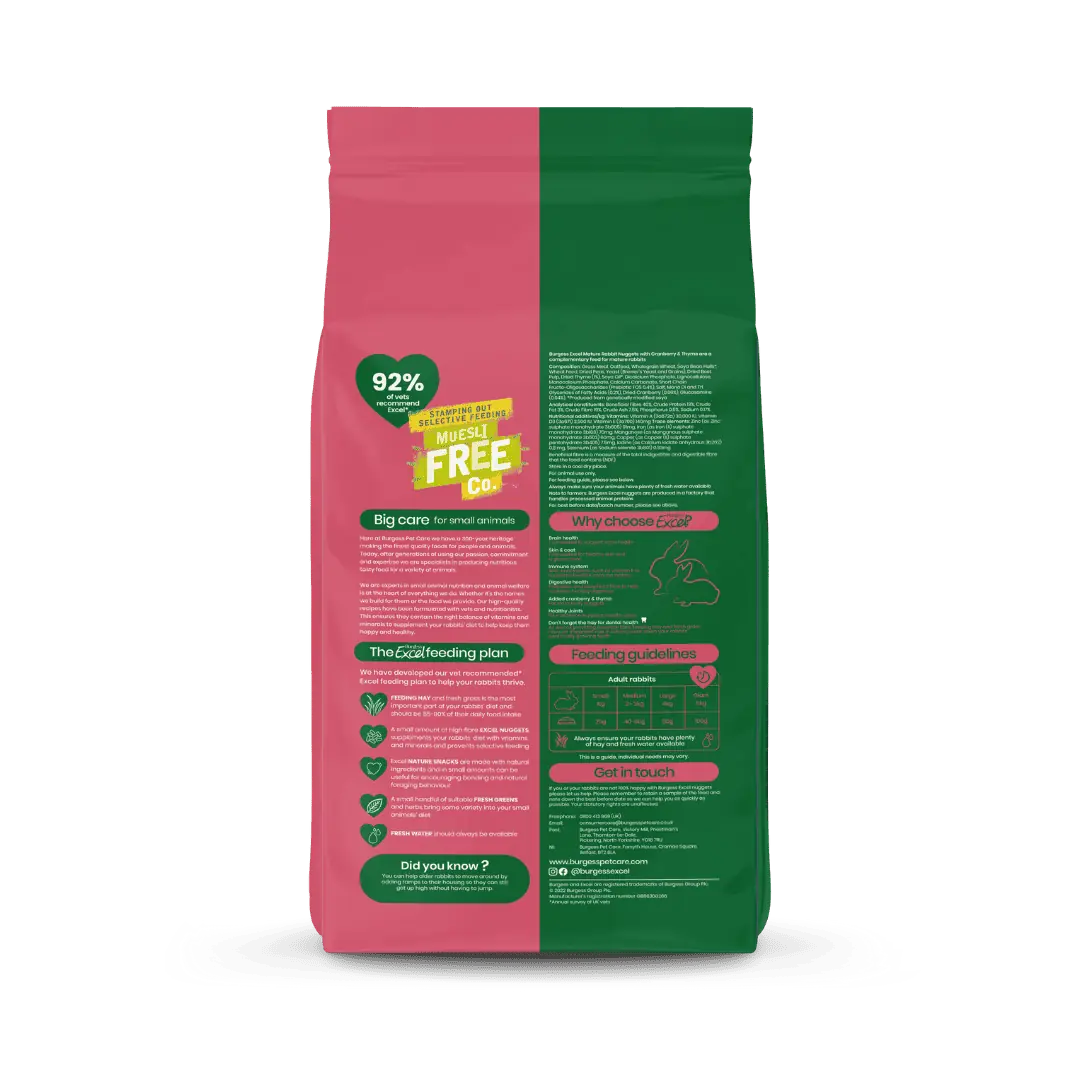 Burgess Excel Mature Rabbit 1.5kg