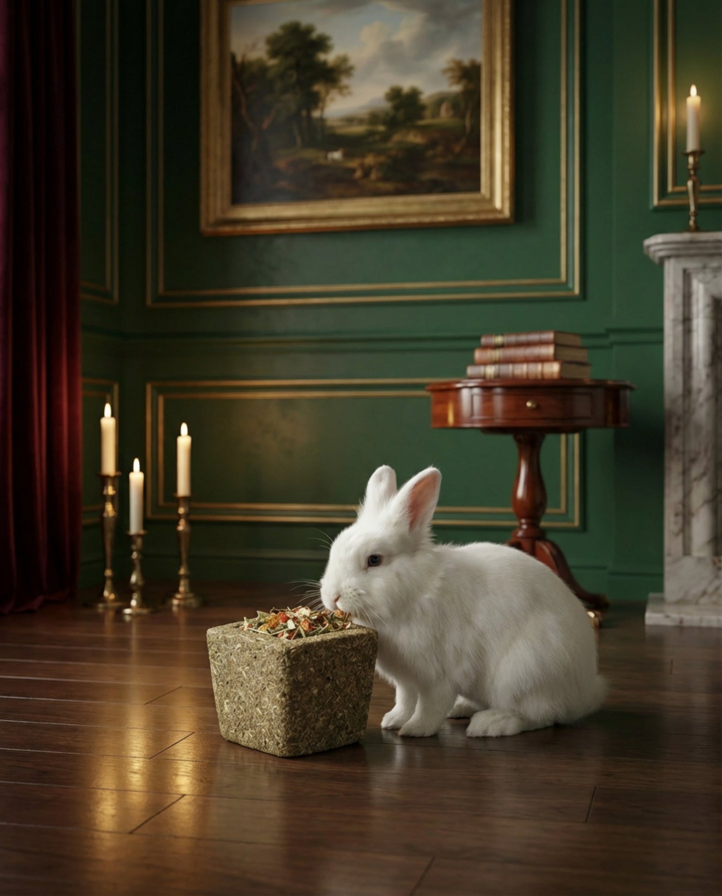 Little One Bowl From Meadow Grass With Filling Small Pet Treats