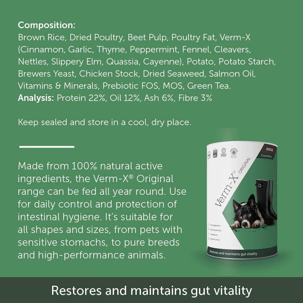 Verm X Treats For Dogs Restores and Maintains Gut Vitality 100g