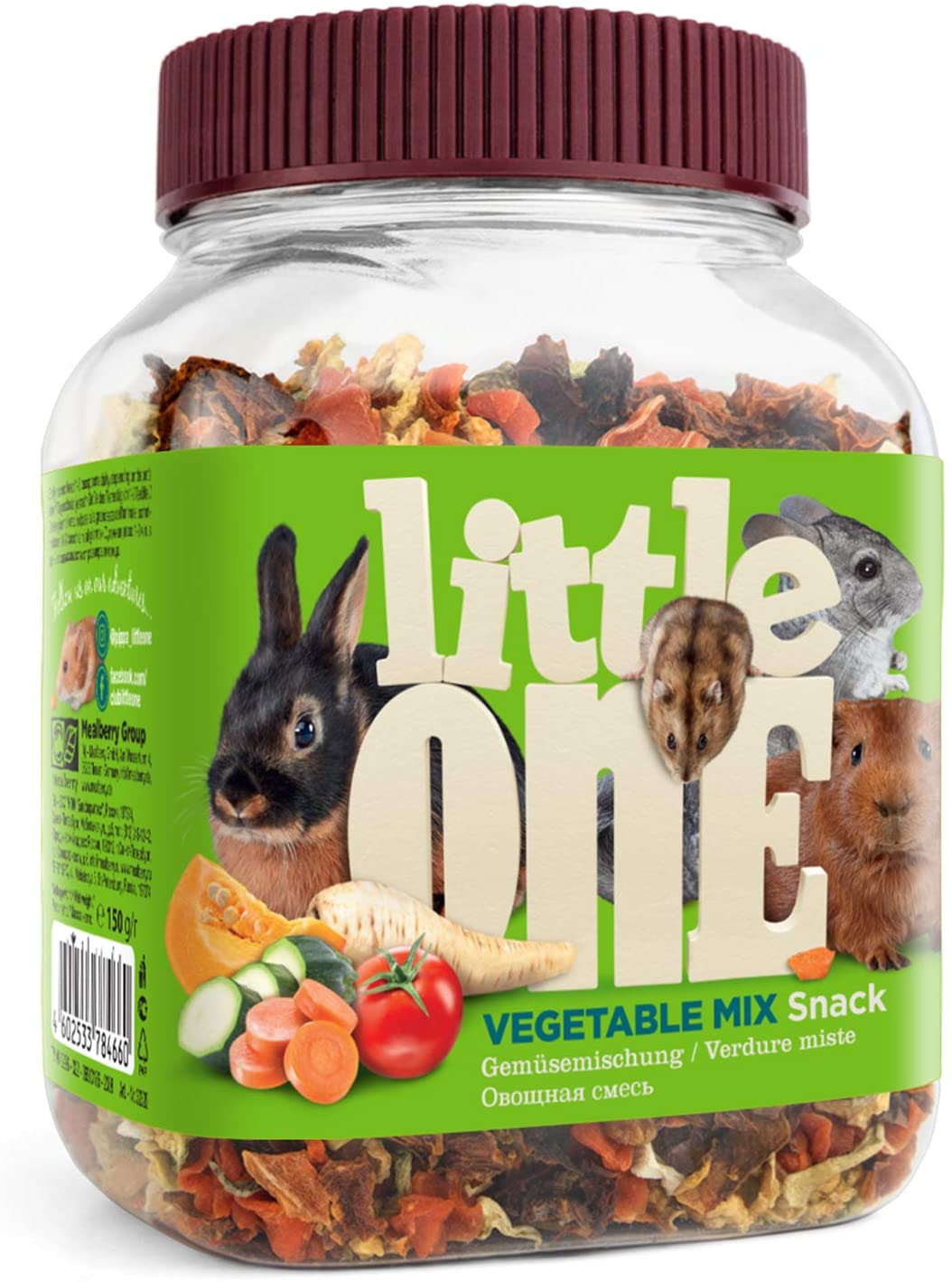 Little One Snack Fruit Mix, Pea Flakes, Vegetables Mix, Insect Mix For Small Pets