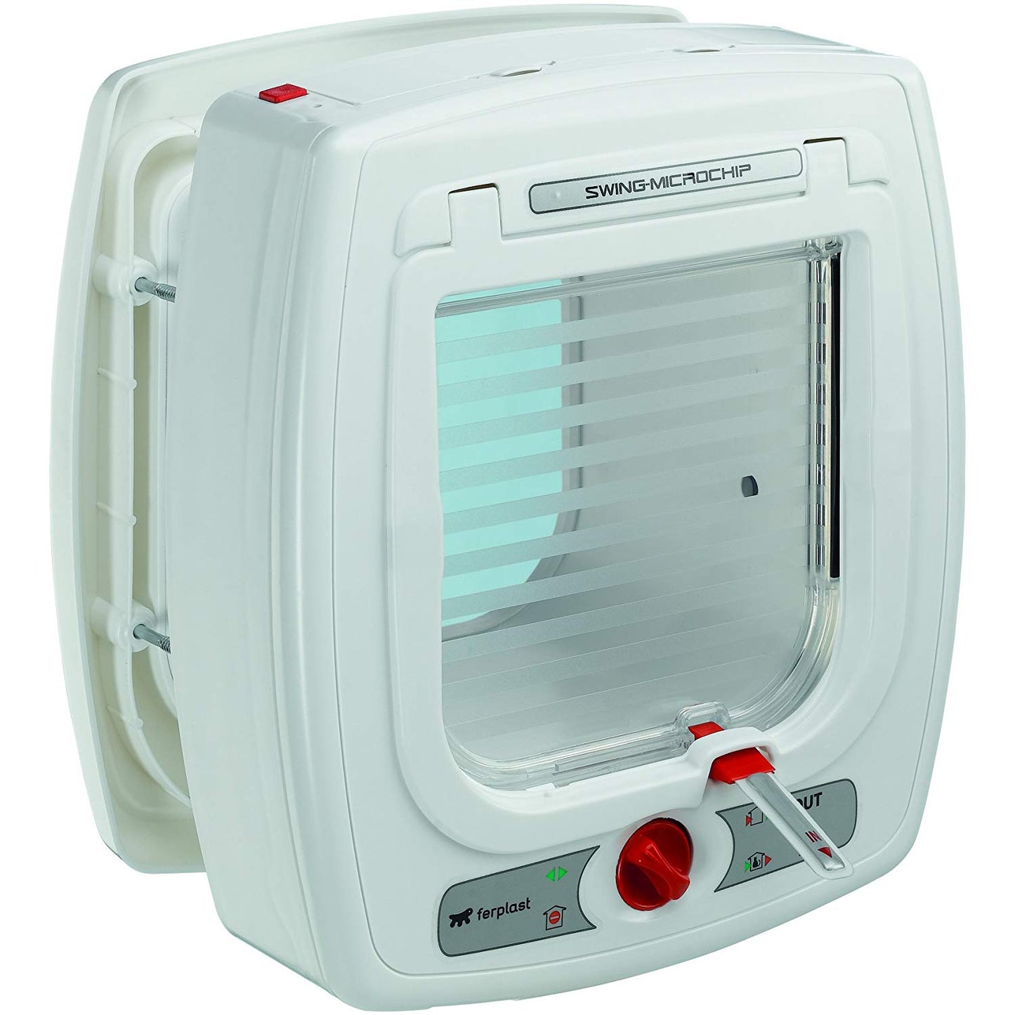 Ferplast Swing Microchip Cat Flap Door With Microchip, 22.5 X 16.2 X 25.2 Cm, White