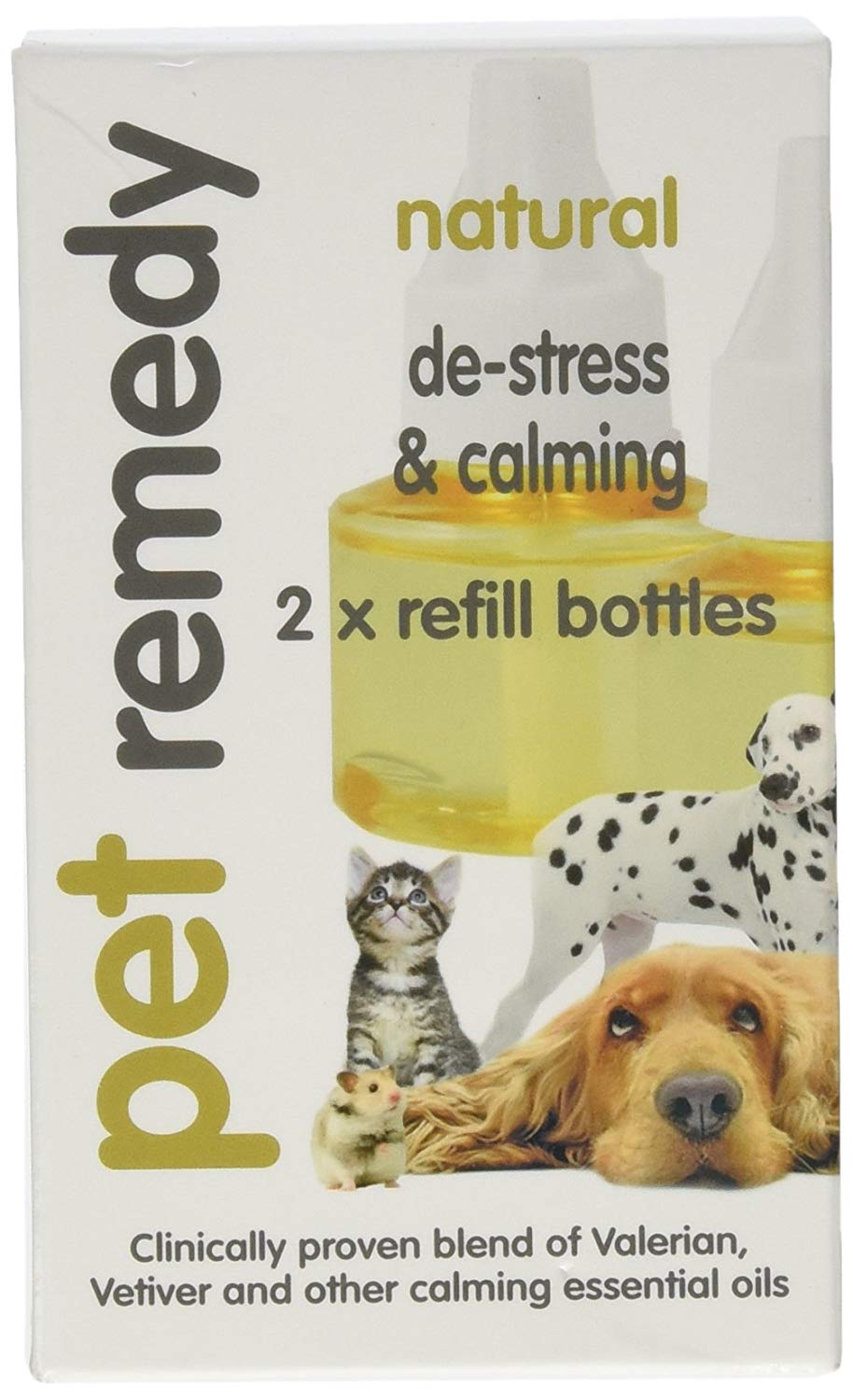 Pet Remedy Natural De-Stress Refill For Cat Dog Pet 40 Ml, Pack Of 2