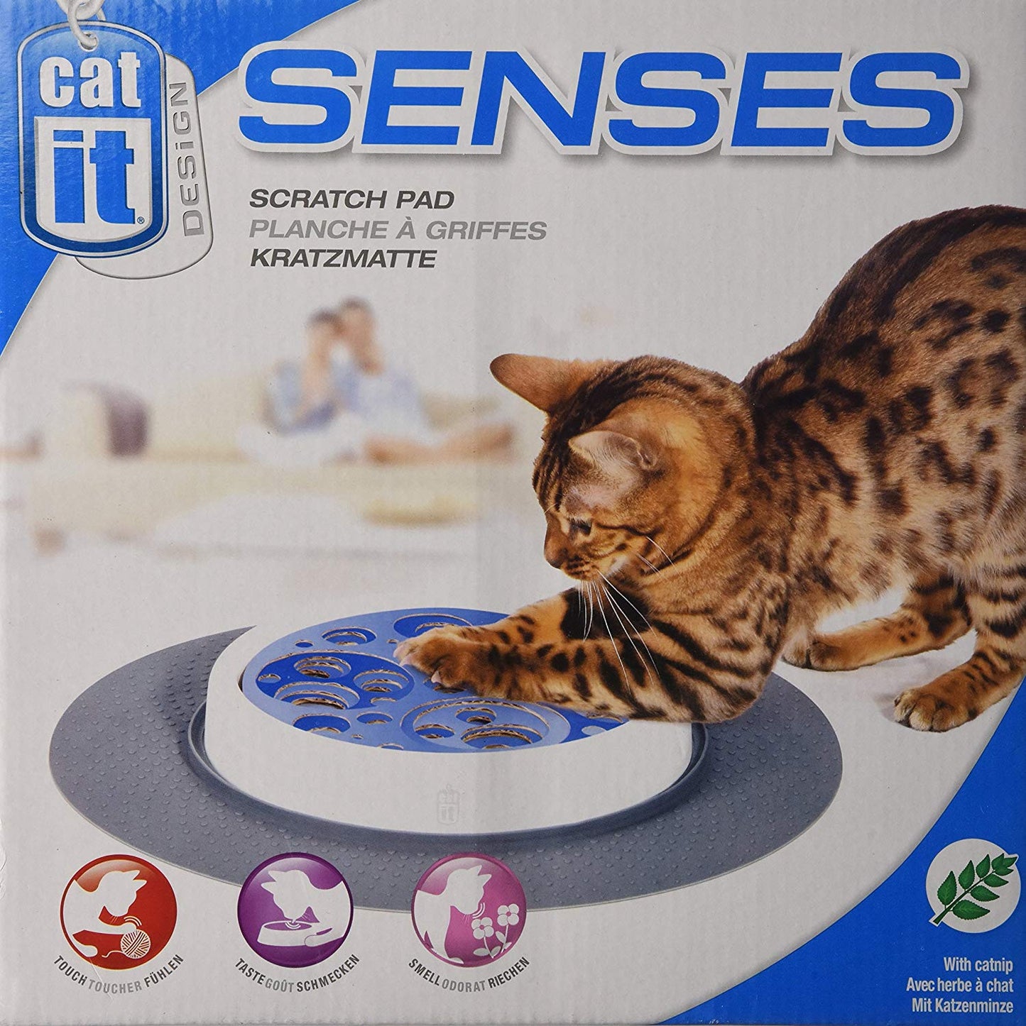 Catit Senses Scratch Pad- Cat Kitten Play Toy - Appeals To A Cat'S Sense Of Touch