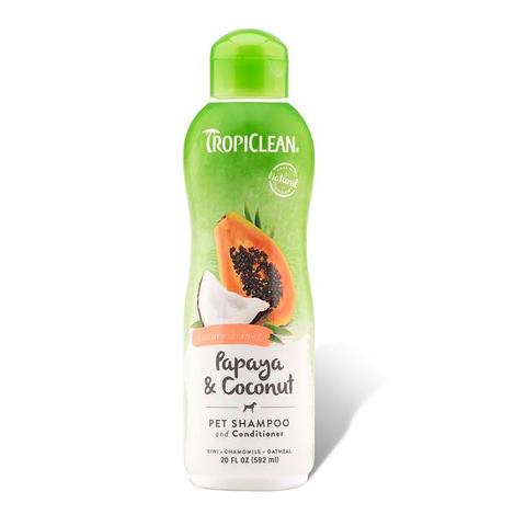 TropiClean Papaya and Coconut Shampoo And Conditioner For Dogs