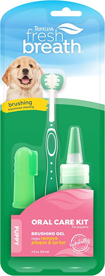 TropiClean Oral Care Kit for Puppies & Dogs – Premium Dental Care