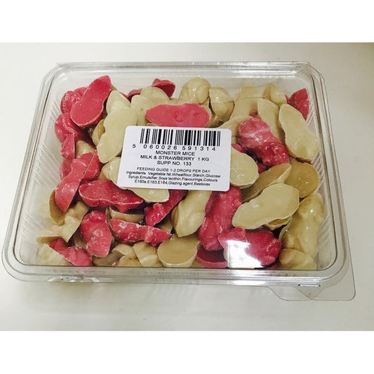 Monster Mice Chocolate Treats for Dogs 1kg Crunchy Bite-Sized Pet Snack