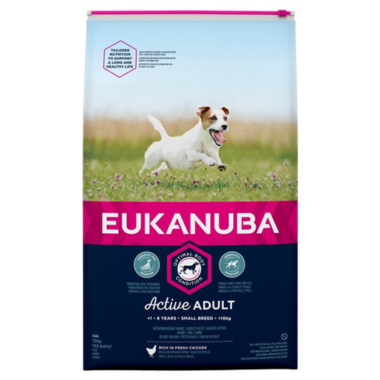 Eukanuba Active Adult Small Breed Chicken 12kg