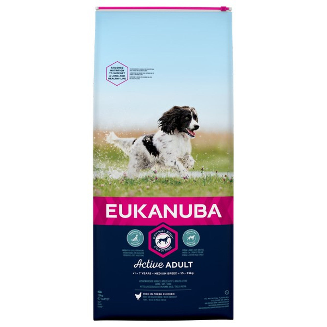 Eukanuba Active Adult Medium Breed Chicken 12kg