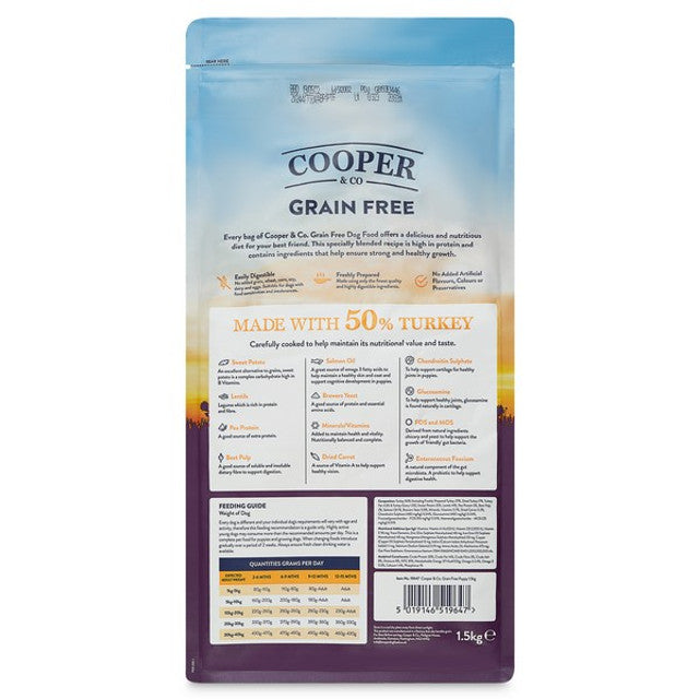 Cooper & Co Puppy Turkey with Sweet Potato and Carrots 10kg