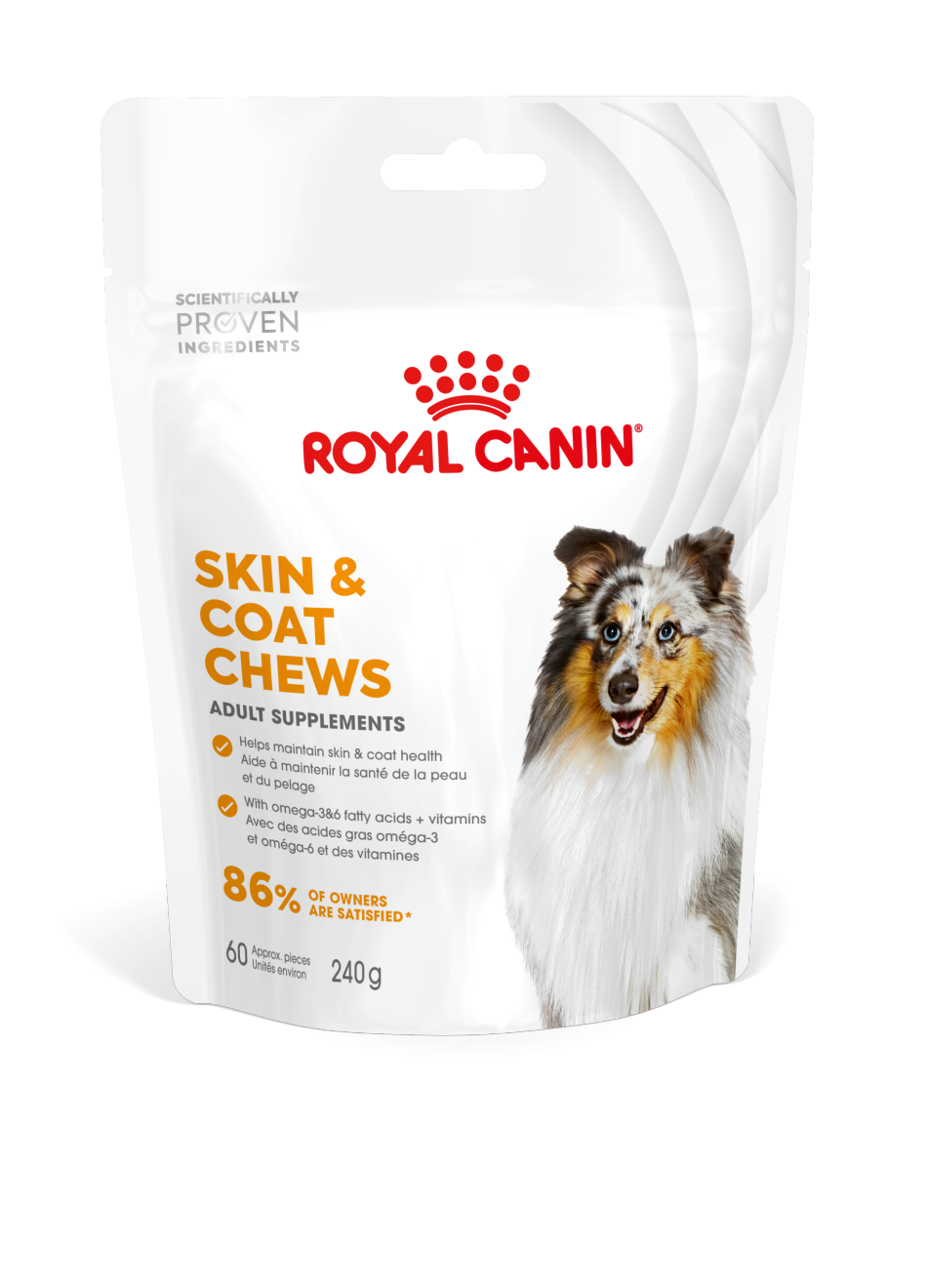 Royal Canin Dog Supplement for Skin & Coat Soft Chews  240g