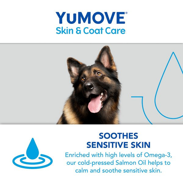 YuMOVE Skin & Coat Care Dog Supplement Itch Relief & Healthy Coat Support for Adult Dogs 250ml