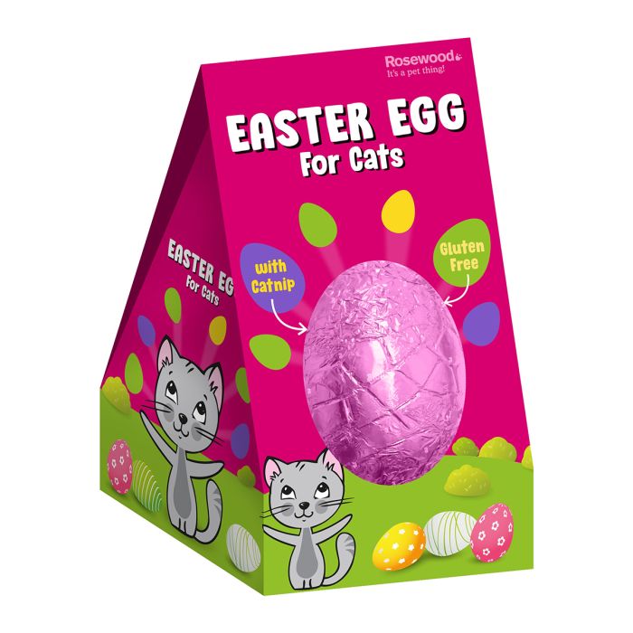 Rosewood Cat Easter Egg Treats Gourmet Cat Snacks with Turkey & Cheese 45g
