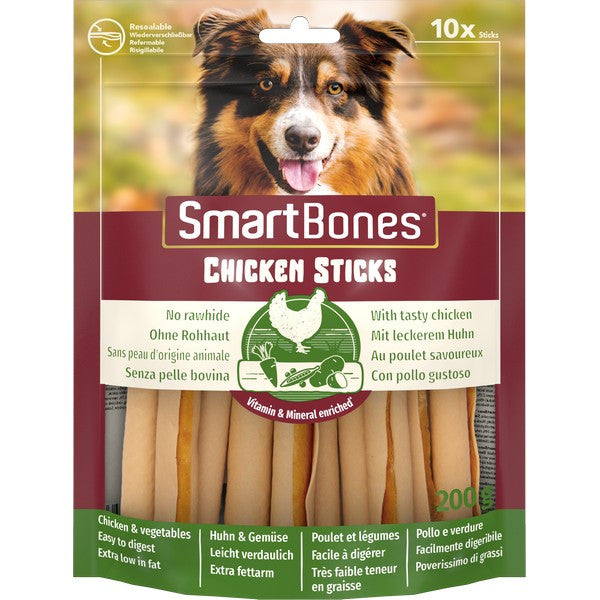 SmartBones SmartSticks Dog Chews Healthy Chicken Treats 10-Pack