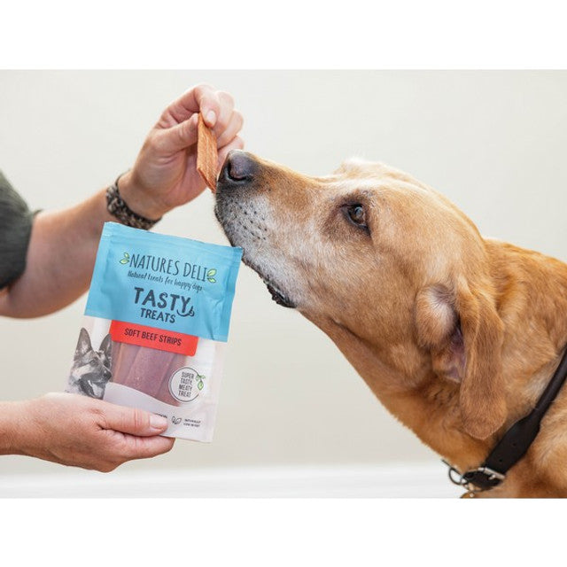 Natures Deli Soft Beef Strips 100g