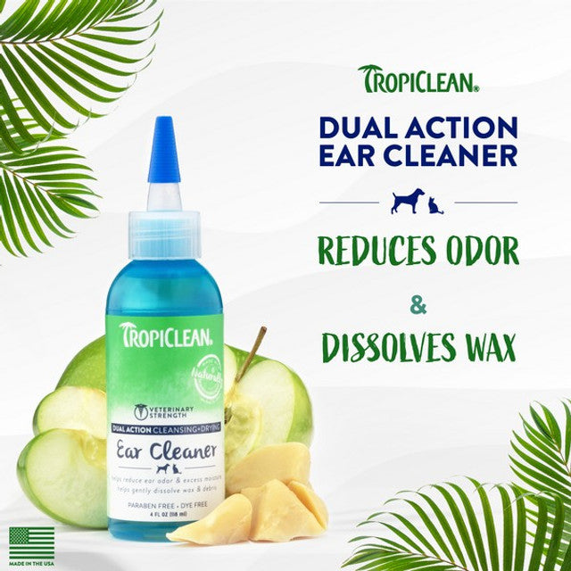 TropiClean Dual Action Ear Cleaner 118ml