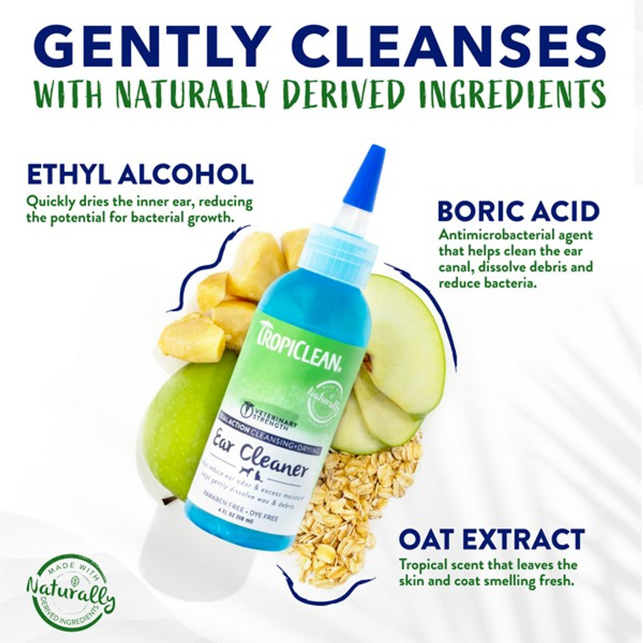 TropiClean Dual Action Ear Cleaner 118ml