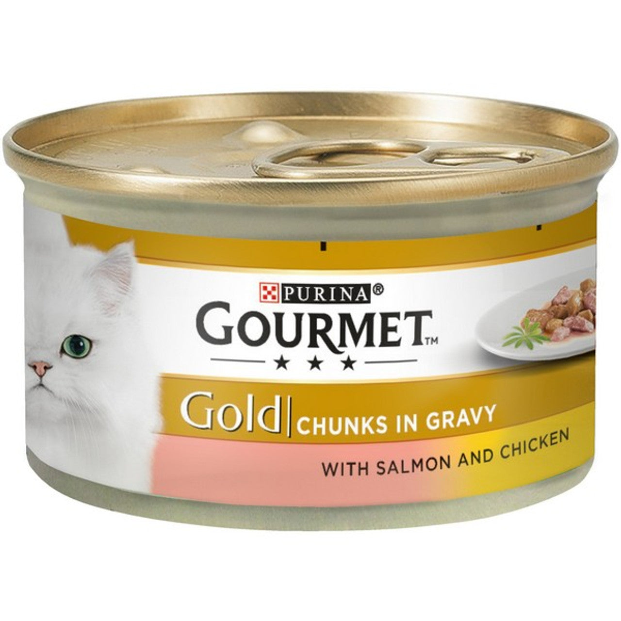 Gourmet Gold Salmon and Chicken In Gravy 85g Case of 12