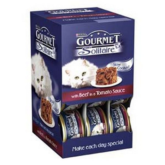 Gourmet Solitare Slow Cooked Beef In Tomato 85g Case of 12