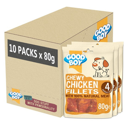 Good Boy Pawsley & Co Chewy Chicken Fillets 80g Case of 10