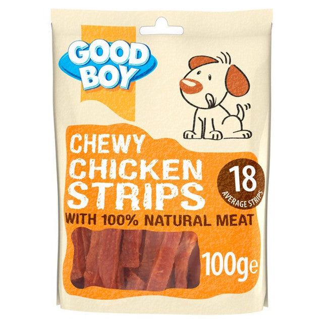 Good Boy Pawsley & Co Chewy Chicken Strips 100g Case of 10