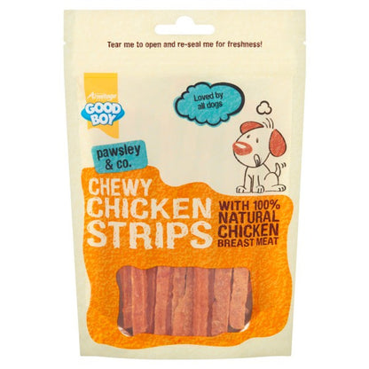 Good Boy Pawsley & Co Chewy Chicken Strips 100g Case of 10