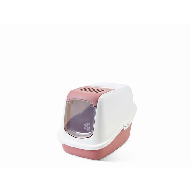 Savic Nestor Cat Toilet Home White / Earth Pink