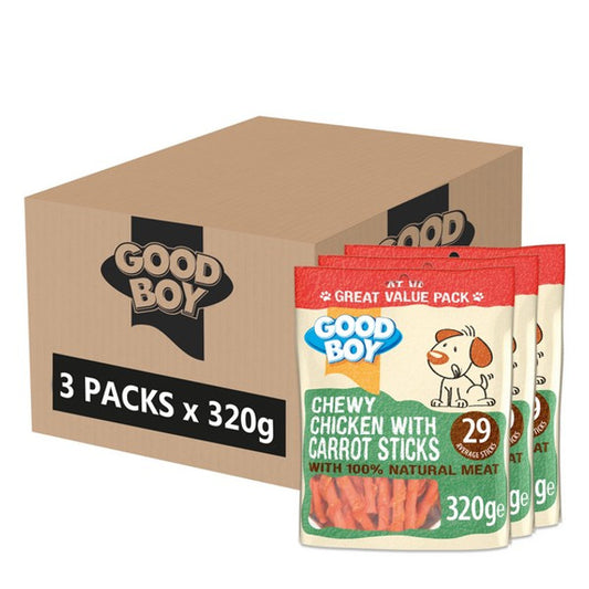 Good Boy Pawsley & Co Chicken & Carrot sticks 320g Case of 3