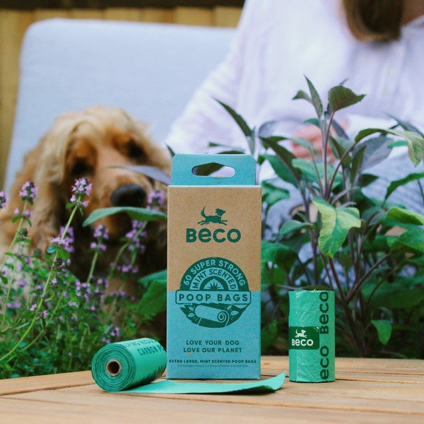 Dog Poop Bags Mint Scented Recycled Beco 120 Pack