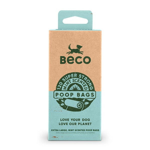 Dog Poop Bags Mint Scented Recycled Beco 120 Pack