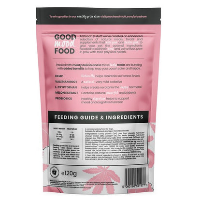 Pooch and Mutt Calming Probiotic Dog Treats Meaty Flavor, Gut Health Support 120g Cse 7