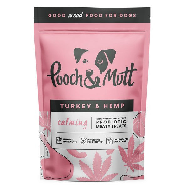 Pooch and Mutt Calming Probiotic Dog Treats Meaty Flavor, Gut Health Support 120g Cse 7
