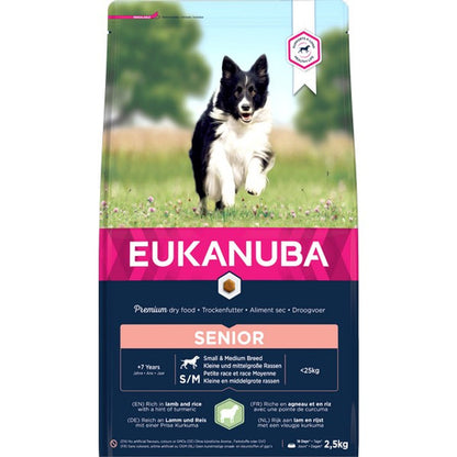 Eukanuba Senior Small/Medium Breed Lamb & Rice 2.5kg