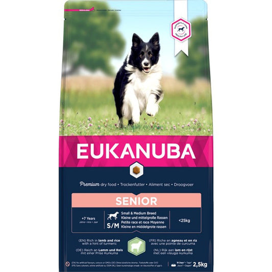 Eukanuba Senior Small/Medium Breed Lamb & Rice 2.5kg