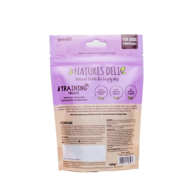 Natures Deli Adult Training Treats Duck With Sweet Potato 100g