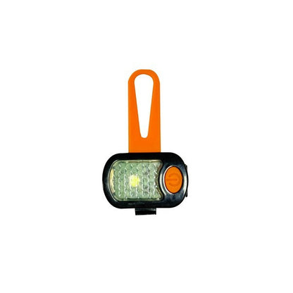 Animal Instincts Flashing Safety USB Blinker Waterproof Rectangle Orange High Visibility Dog Accessory