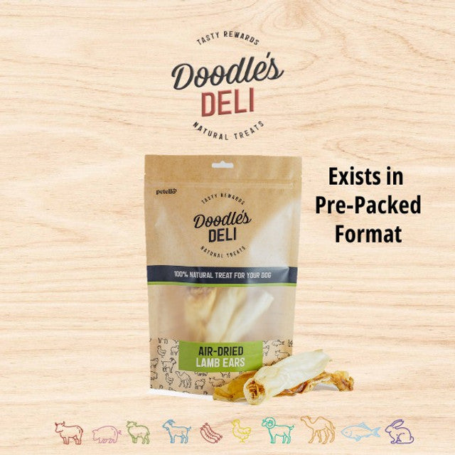 Doodles Deli Air Dried Lamb Ears 1kg